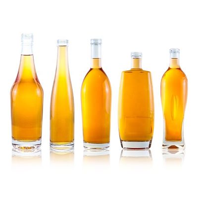 750 ml Brandy- oder Whisky-Glasflasche Verpackung mit einzigartigem Design und Säure-Etch-Oberfläche