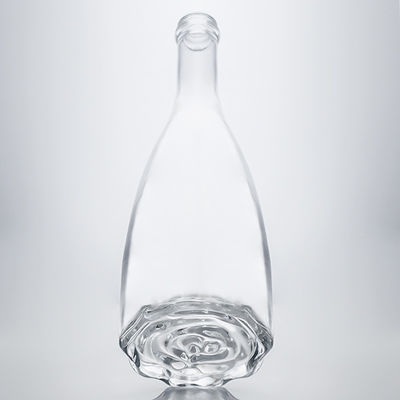 Glaskork versiegelte Super Flint Spear Spiritsflasche für Whisky Wodka Tequila Gin Rum
