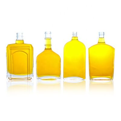 Maßgeschneiderte 375 ml 500 ml 700 ml 750 ml Super Flint Glasflasche für Gin Wodka Tequila Rum