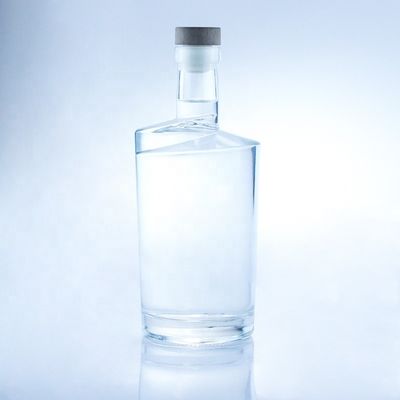 Halsbandmaterial Glas 750 ml Twist Shape Glasflaschen für klar oder individuell