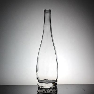 Maßgeschneiderte klare Glasschraubkappenflasche für Saft oder Soda Getränke 330ml 500ml 750ml