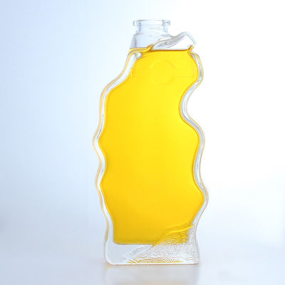 Korkversiegelung Durchsichtige oder speziell angepasste Glasflasche für Whisky Vodka Brandy
