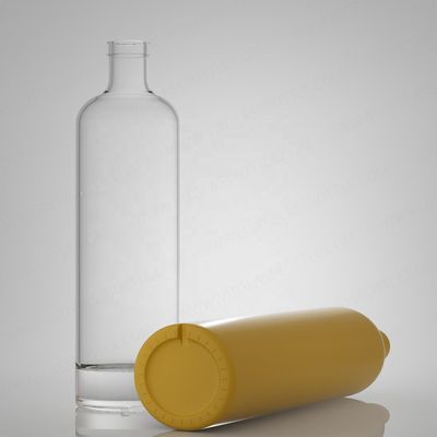 Körpermaterial Glas 750 ml Super Flint Rum Wodka Whisky Tequila Gin Flasche mit Kork