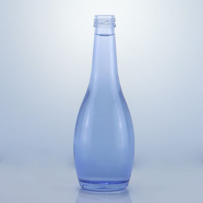 Glashalsband Einzigartiges Design 2022 Leere blaue klare Flasche für Gin Whisky Rum Tequila Brandy