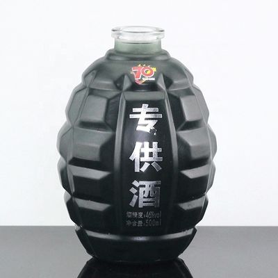 Einzigartige 500ml-Bombe-Glasflasche für die individuelle Verpackung von Alkohol