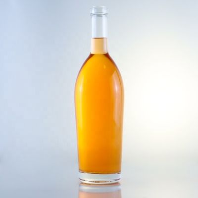 750 ml Brandy- oder Whisky-Glasflasche Verpackung mit einzigartigem Design und Säure-Etch-Oberfläche