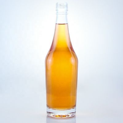 750 ml Brandy- oder Whisky-Glasflasche Verpackung mit einzigartigem Design und Säure-Etch-Oberfläche