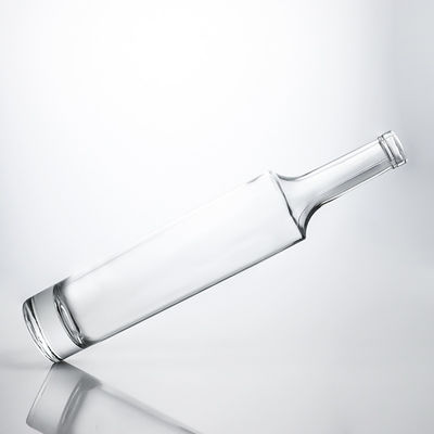 Einzigartiges Glaskragenmaterial Langen Hals Spirituosenflasche für Whisky Wodka Tequila Gin Rum