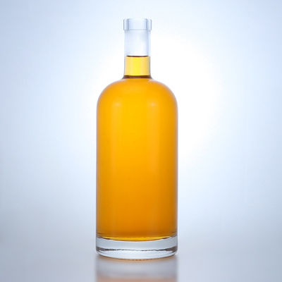 500 ml 700 ml beliebte transparente Flasche aus Glas für Whisky, Rum und Gin Brandy