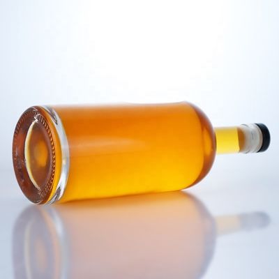 500 ml 700 ml beliebte transparente Flasche aus Glas für Whisky, Rum und Gin Brandy