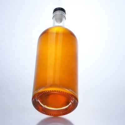500 ml 700 ml beliebte transparente Flasche aus Glas für Whisky, Rum und Gin Brandy