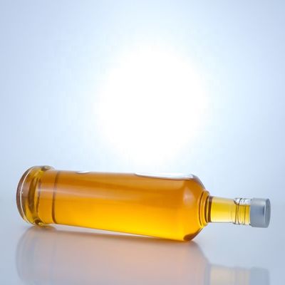 Custom Design 750 ml Whisky Glasflasche mit Material und klare oder angepasste Farbe