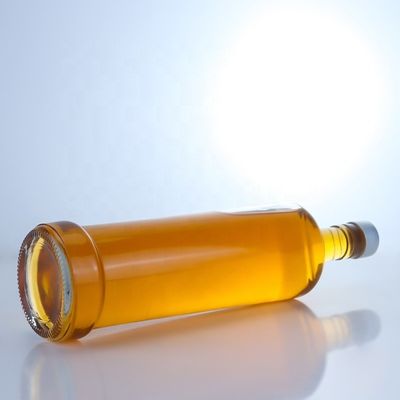 Custom Design 750 ml Whisky Glasflasche mit Material und klare oder angepasste Farbe