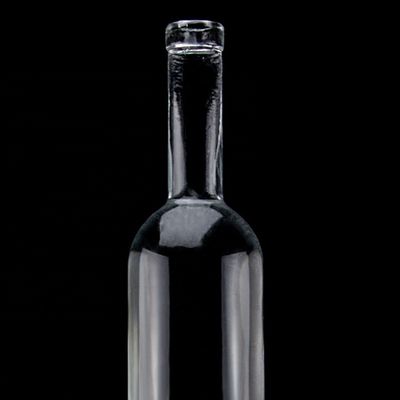 Exquisite Design Wodka Alkohol Glasflasche 750ml Klarglasflasche mit Schraubverschluss