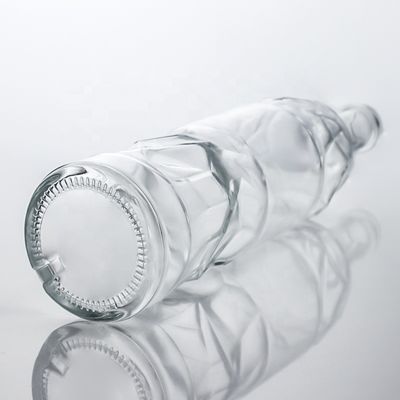 Durchsichtige Super Flint Glasflaschen 750ml für Gin Rum Whisky und Wein