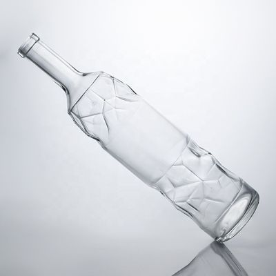 Durchsichtige Super Flint Glasflaschen 750ml für Gin Rum Whisky und Wein