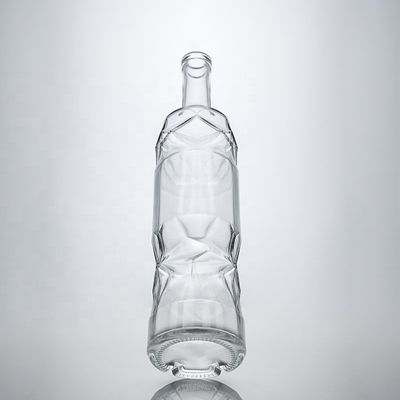 Durchsichtige Super Flint Glasflaschen 750ml für Gin Rum Whisky und Wein