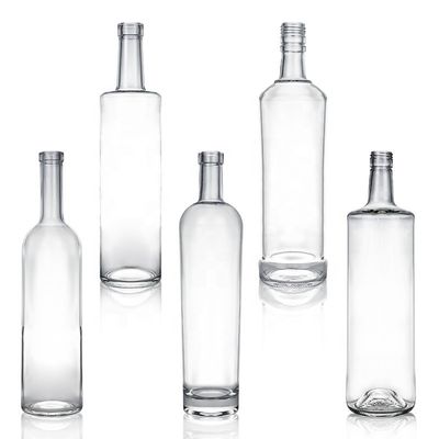 Klarer oder kundenspezifischer Korkkappe 700 ml 750 ml runde Glasflasche für in Yuncheng Valiant