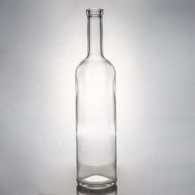 Klarer oder kundenspezifischer Korkkappe 700 ml 750 ml runde Glasflasche für in Yuncheng Valiant