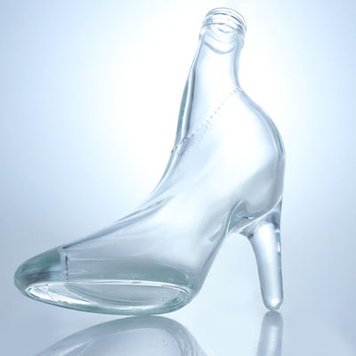 Glas 350 ml 500 ml High Heel Schuh Form Likör Whiskey Rotwein Flasche für Bourbon Wodka