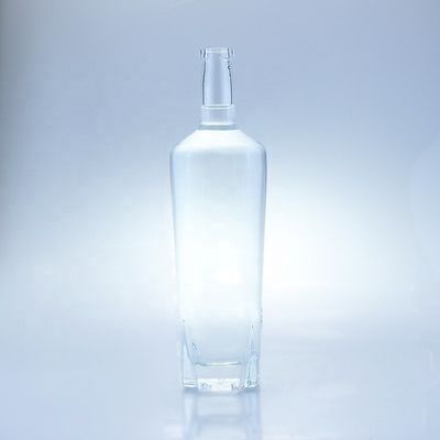 Glashalsband Glasflasche für alkoholische Getränke 750 ml mit Korkversiegelung