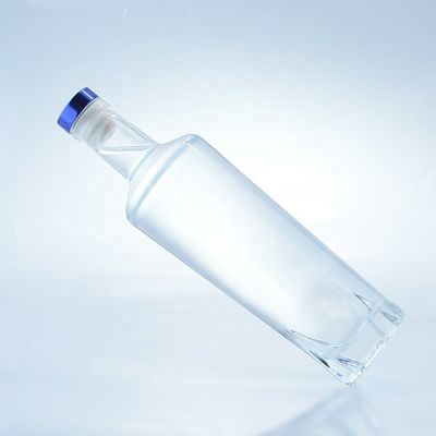 Glashalsband Glasflasche für alkoholische Getränke 750 ml mit Korkversiegelung