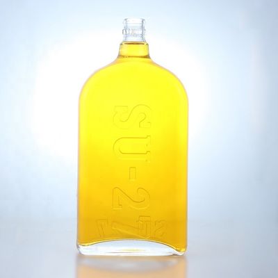 Maßgeschneiderte 375 ml 500 ml 700 ml 750 ml Super Flint Glasflasche für Gin Wodka Tequila Rum