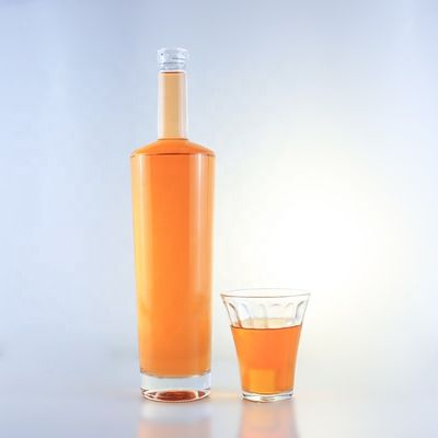 750 ml Flasche aus Flintglas mit Korken und Säure-Etch-Oberflächenbehandlung