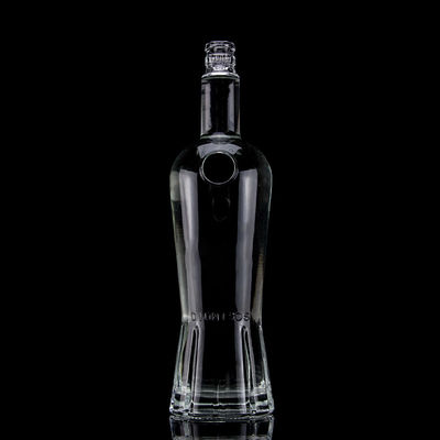 500ml700ml750ml klare Whisky Flasche mit Super Flint Glas Custom geschnitzt einzigartiges Design