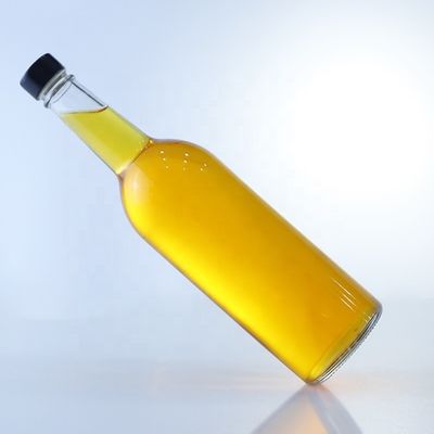 Extra Flint Luxury Design 1L Glasflasche perfekt für Wodka Kragen Material Glas