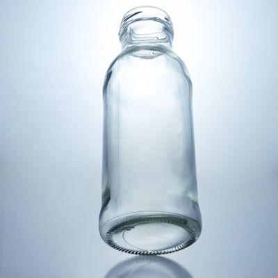Flasche aus klarem Glas Populär 100ml260ml 500ml 1000ml Runde Flasche mit Schraubkappe