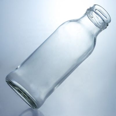 Flasche aus klarem Glas Populär 100ml260ml 500ml 1000ml Runde Flasche mit Schraubkappe