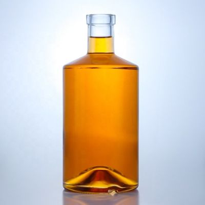 Avialeble klare ovale Flasche Weinflasche 500 ml 700 ml 750 ml mit Korken für Getränke