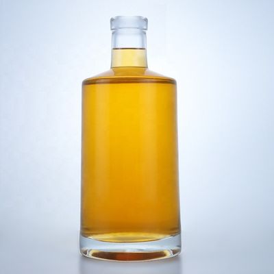 Avialeble klare ovale Flasche Weinflasche 500 ml 700 ml 750 ml mit Korken für Getränke