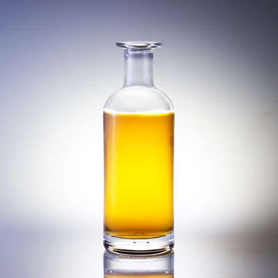 Glatte, transparente, leere Glasflasche 1 Liter Wodka-Flaschen anpassbar und langlebig