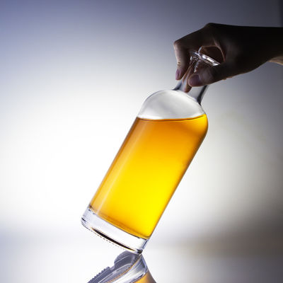 Glatte, transparente, leere Glasflasche 1 Liter Wodka-Flaschen anpassbar und langlebig