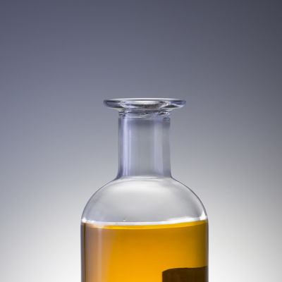 Glatte, transparente, leere Glasflasche 1 Liter Wodka-Flaschen anpassbar und langlebig