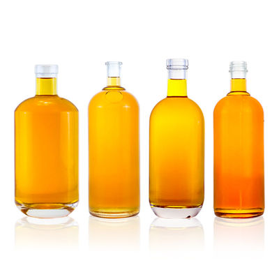 375 ml 500 ml 700 ml 750 ml 1000 ml Glasflasche für Spirituosen mit Korken und Schraubendeckel