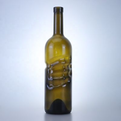 500 ml 750 ml klare Flint Gin Rum Champagner Tequila Alkohol Glasflasche mit Kork