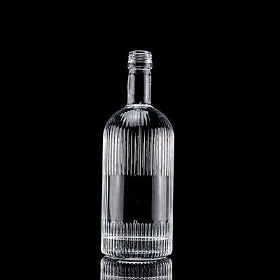 500 ml 700 ml SCREW CAP Super Flint Glas leere Whiskyflasche für Design Klassiker rund