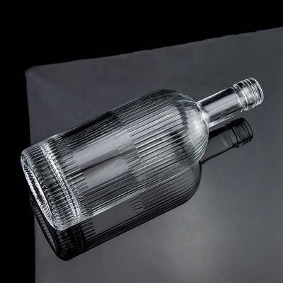 500 ml 700 ml SCREW CAP Super Flint Glas leere Whiskyflasche für Design Klassiker rund