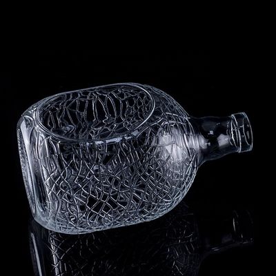 Glasrunder 700 ml 750 ml Glasflasche Vodka Glasflasche Weinflasche mit Korkendichtung
