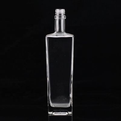 Schraubenkappe Versiegelung Typ Flachschulter Glasflasche für die Klasse mexikanische Tequila Likörwein
