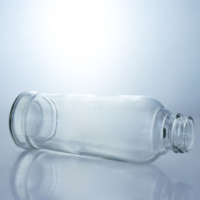 Teesylindrische 420 ml Glasgetränkeflaschen mit Korkkappe und zylindrischer Form