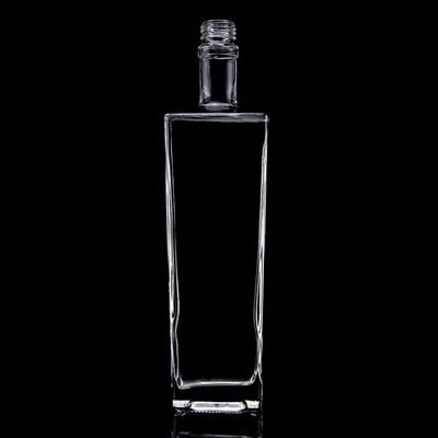 Glas Whisky Flasche Quadrat 700 ml Dicke Boden 750 ml 500 ml Tequila Flaschen für Spirituosen