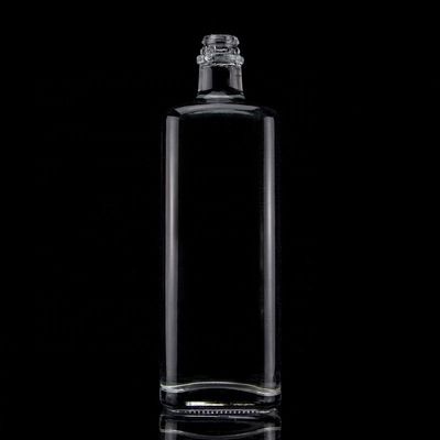 Glas Whisky Flasche Quadrat 700 ml Dicke Boden 750 ml 500 ml Tequila Flaschen für Spirituosen