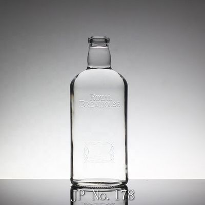 800 ml 1000 ml 3000 ml große Whisky Glasflasche Rund 500 ml Quadrat Glas Wasserflasche