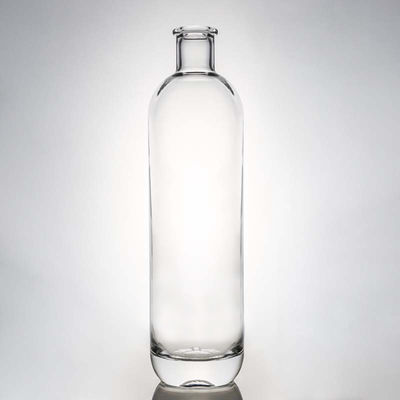 Grundmaterial Glas kundenspezifisch 500 ml 700 ml 750 ml Super Flint Round Clear Glass Flasche