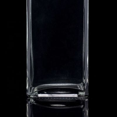 Siebdruck 1000 ml klare Glasflasche für Wodka quadratische Form mit Schraubkappe