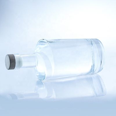 Halsbandmaterial Glas 750 ml Twist Shape Glasflaschen für klar oder individuell